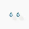 Histoire d'Or Boucles D'oreilles Puces Fassia Or Blanc Topaze Online