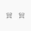 Histoire d'Or Boucles D'oreilles Puces Farasha Argent Blanc Oxyde De Zirconium Best