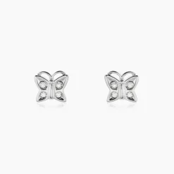 Histoire d'Or Boucles D'oreilles Puces Farasha Argent Blanc Oxyde De Zirconium Best