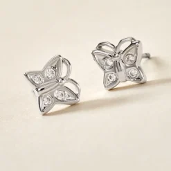 Histoire d'Or Boucles D'oreilles Puces Farasha Argent Blanc Oxyde De Zirconium Best