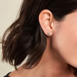 Histoire d'Or Boucles D'oreilles Puces Farasha Argent Blanc Oxyde De Zirconium Best