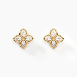 Histoire d'Or Boucles D'oreilles Puces Fionae Or Jaune Oxyde De Zirconium