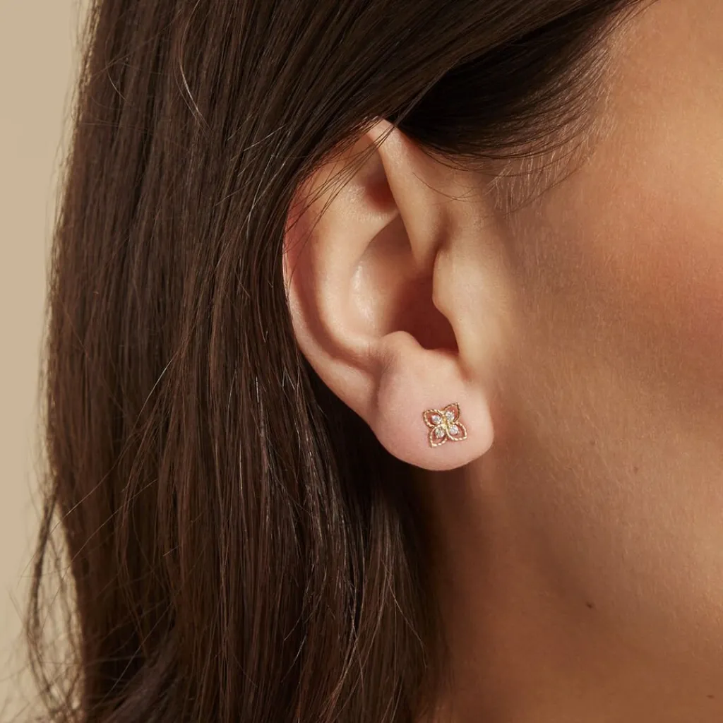 Histoire d'Or Boucles D'oreilles Puces Fionae Or Jaune Oxyde De Zirconium