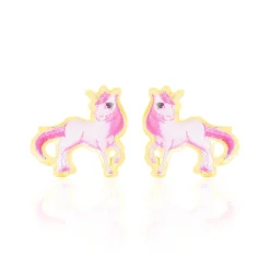 Histoire d'Or Boucles D'oreilles Puces Fantasila Cheval Or Jaune Online