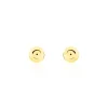 Histoire d'Or Boucles D'oreilles Puces Fidelia Boule Or Jaune Sale