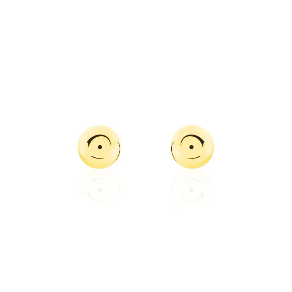 Histoire d'Or Boucles D'oreilles Puces Fidelia Boule Or Jaune Sale