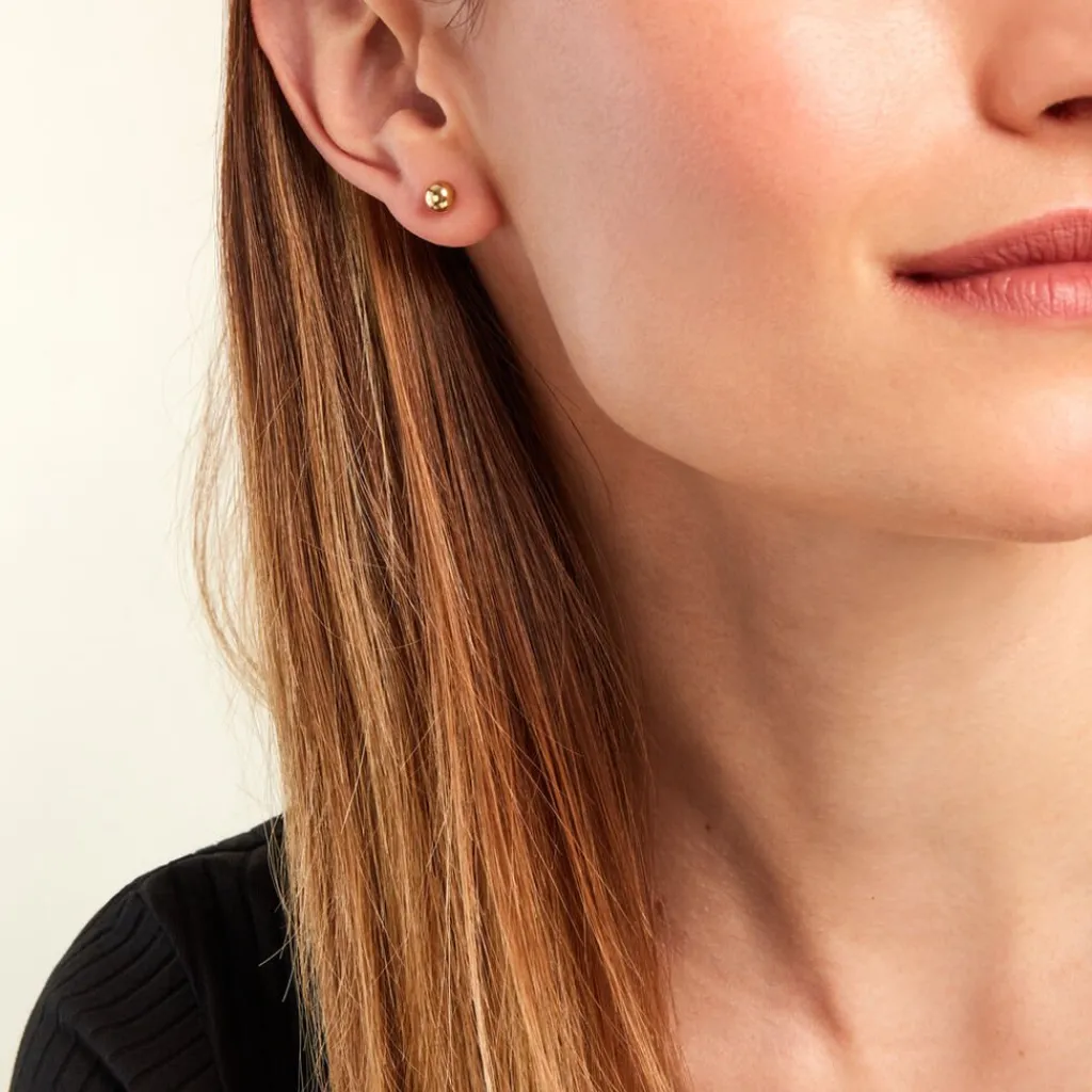 Histoire d'Or Boucles D'oreilles Puces Fidelia or jaune Hot