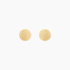 Histoire d'Or Boucles D'oreilles Puces Fidelia Boule Sablee or jaune Best