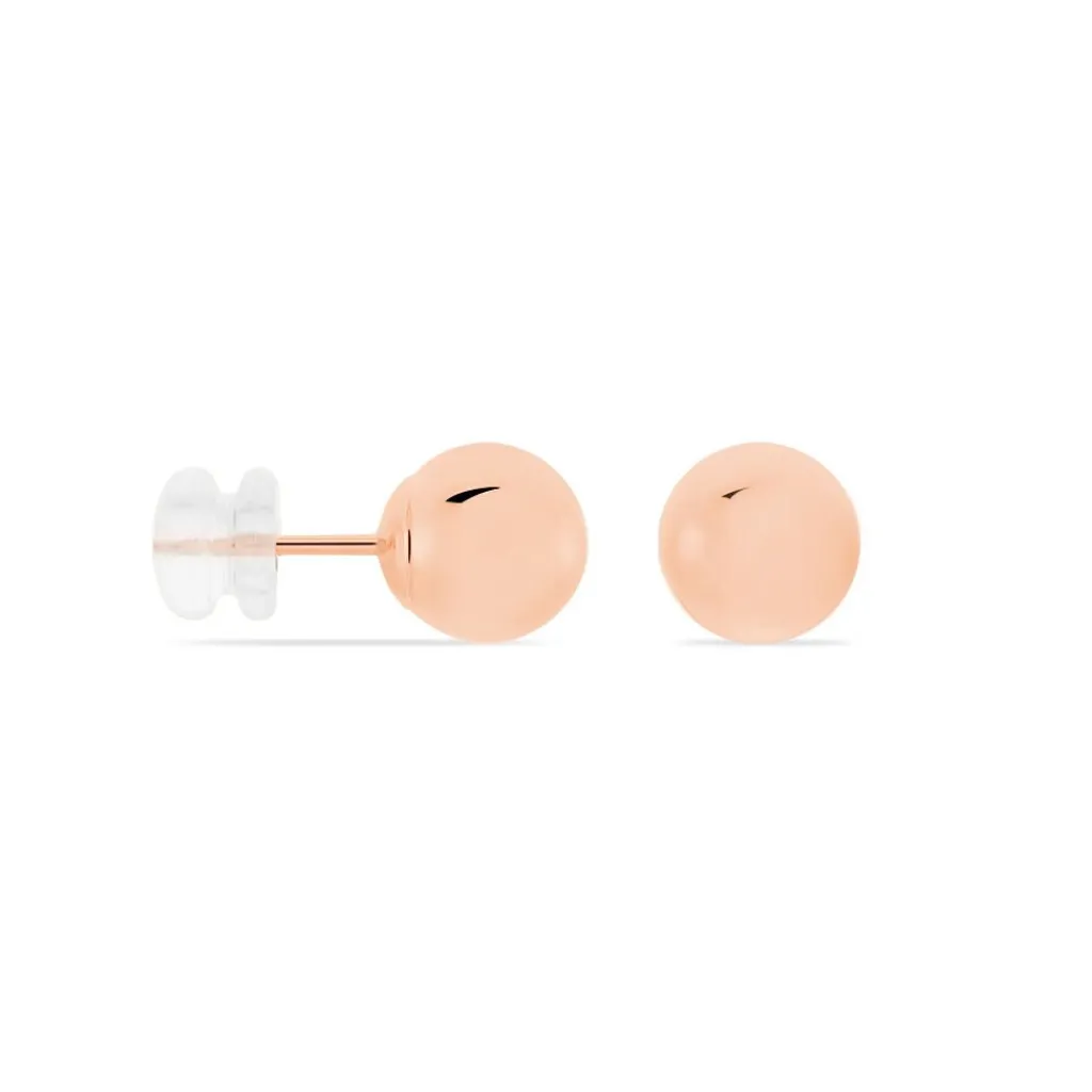 Histoire d'Or Boucles D'oreilles Puces Fidelia Boule or rose Outlet
