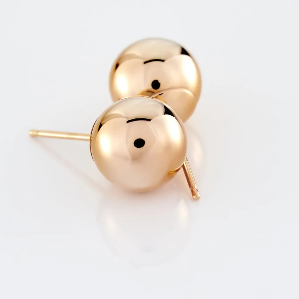 Histoire d'Or Boucles D'oreilles Puces Fidelia Boule or rose Outlet
