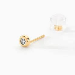 Histoire d'Or Boucles D'oreilles Puces Fatiana or jaune diamant Sale