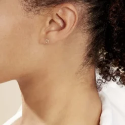 Histoire d'Or Boucles D'oreilles Puces Freyia Cheval Or Jaune Sale