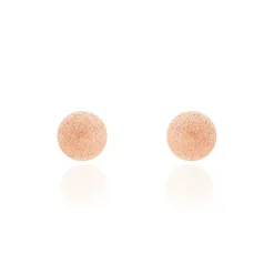 Histoire d'Or Boucles D'oreilles Puces Fidelia Boule Sablee or rose Best