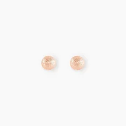 Histoire d'Or Boucles D'oreilles Puces Fidelia Boule Sablee or rose Outlet