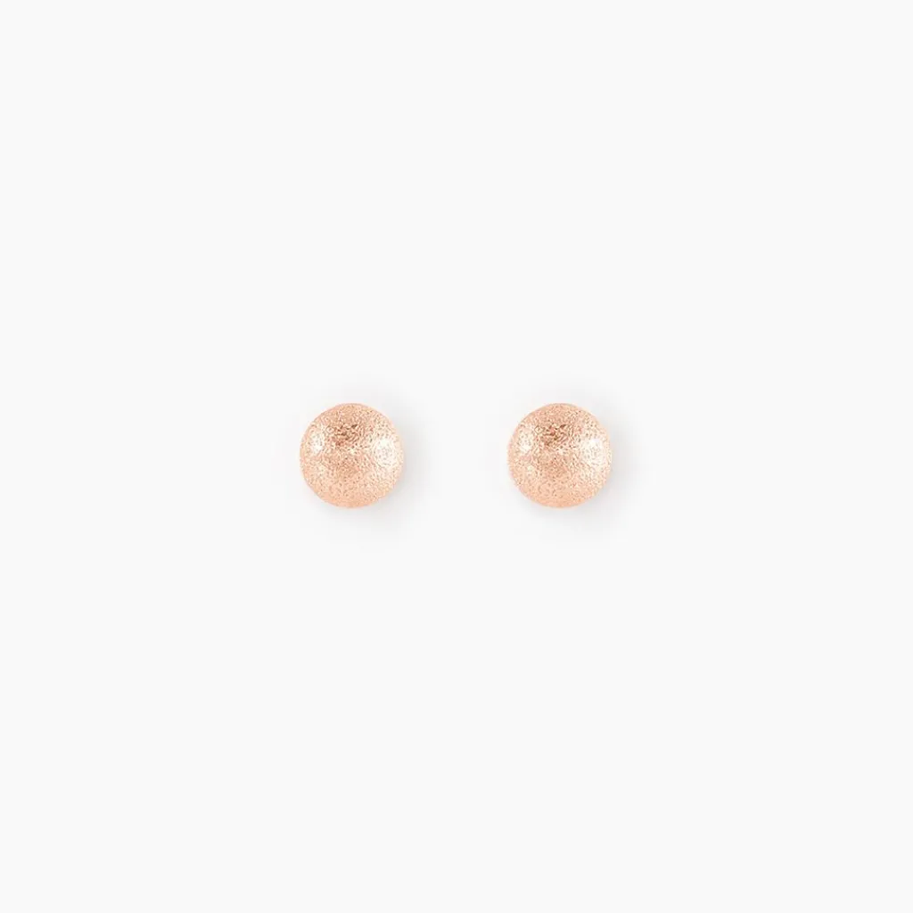 Histoire d'Or Boucles D'oreilles Puces Fidelia Boule Sablee or rose Outlet
