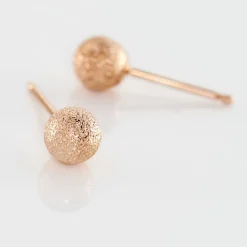 Histoire d'Or Boucles D'oreilles Puces Fidelia Boule Sablee or rose Outlet