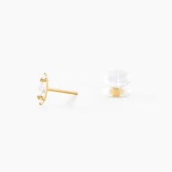 Histoire d'Or Boucles D'Oreilles Puces Fido Or Jaune Oxyde De Zirconium Clearance