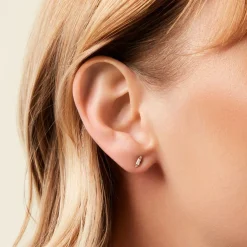 Histoire d'Or Boucles D'Oreilles Puces Fido Or Jaune Oxyde De Zirconium Clearance