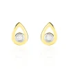 Histoire d'Or Boucles D'oreilles Puces Fidelia Or Jaune Diamant Clearance