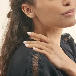 Histoire d'Or Boucles D'oreilles Puces Fidelia Or Jaune Diamant Clearance