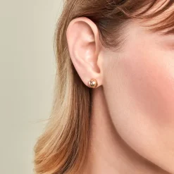 Histoire d'Or Boucles D'oreilles Puces Fidelia Boule or jaune