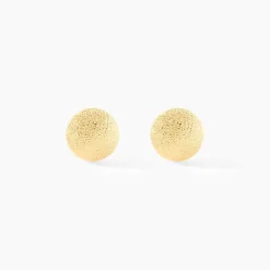 Histoire d'Or Boucles D'oreilles Puces Fidelia Boule Sablee Or Jaune New