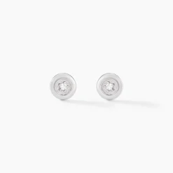 Histoire d'Or Boucles D'oreilles Puces Fatiana or blanc diamant Outlet