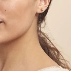 Histoire d'Or Boucles D'oreilles Puces Fidelia Boule Or Rose