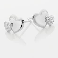 Histoire d'Or Boucles D'oreilles Puces Flamen Argent Blanc Oxyde De Zirconium Best