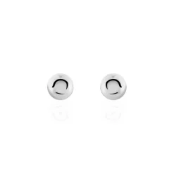 Histoire d'Or Boucles D'oreilles Puces Fidelia Boule or blanc Hot