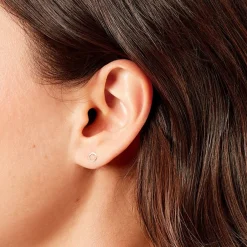 Histoire d'Or Boucles D'oreilles Puces Freyde Or Jaune Sale