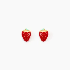 Histoire d'Or Boucles D'oreilles Puces Fraise Or Jaune Best