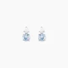 Histoire d'Or Boucles D'oreilles Puces Giana Or Blanc Topaze Et Oxyde De Zirconium Hot