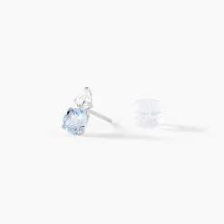 Histoire d'Or Boucles D'oreilles Puces Giana Or Blanc Topaze Et Oxyde De Zirconium Hot