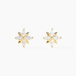 Histoire d'Or Boucles D'oreilles Puces Geza Or Jaune Oxyde De Zirconium Hot