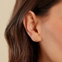 Histoire d'Or Boucles D'oreilles Puces Gavril Or Jaune