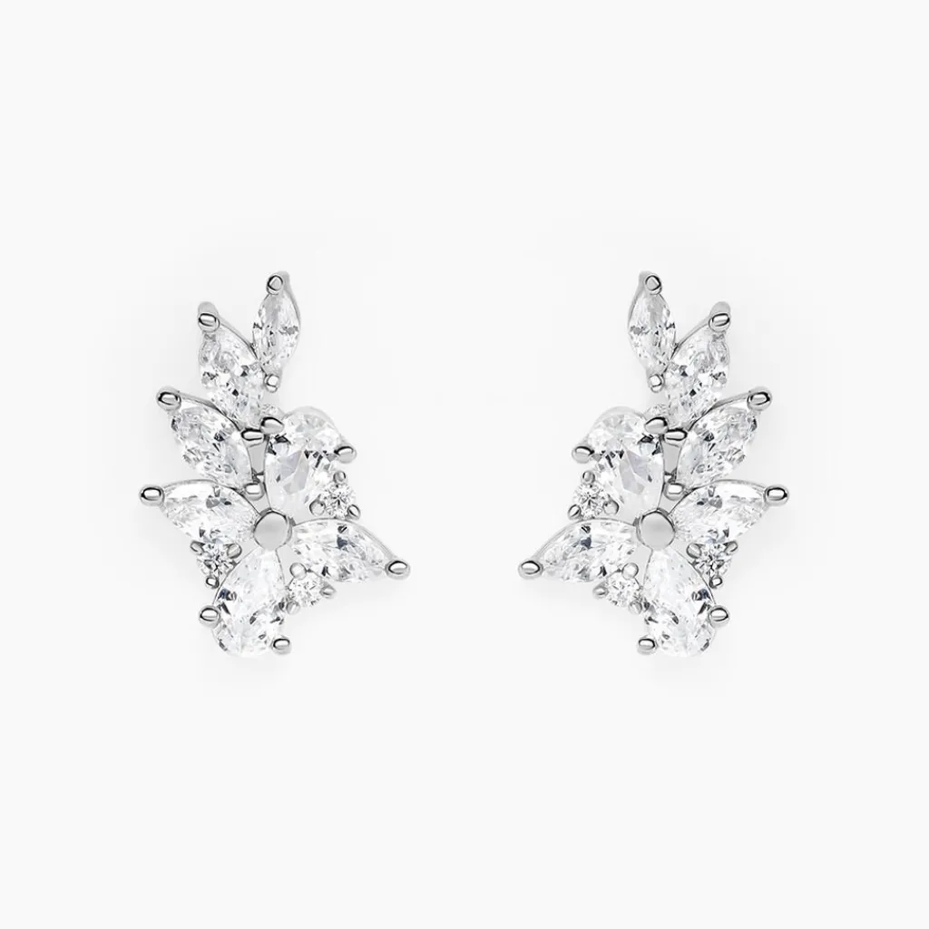 Histoire d'Or Boucles D'Oreilles Puces Glow Up Argent Blanc Oxyde De Zirconium Online