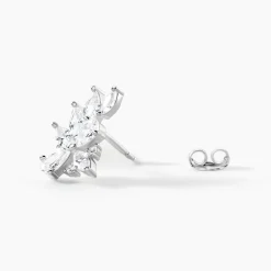 Histoire d'Or Boucles D'Oreilles Puces Glow Up Argent Blanc Oxyde De Zirconium Online
