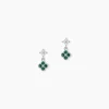Histoire d'Or Boucles D'Oreilles Puces Germaine Argent Blanc Oxyde De Zirconium Spinelle Outlet