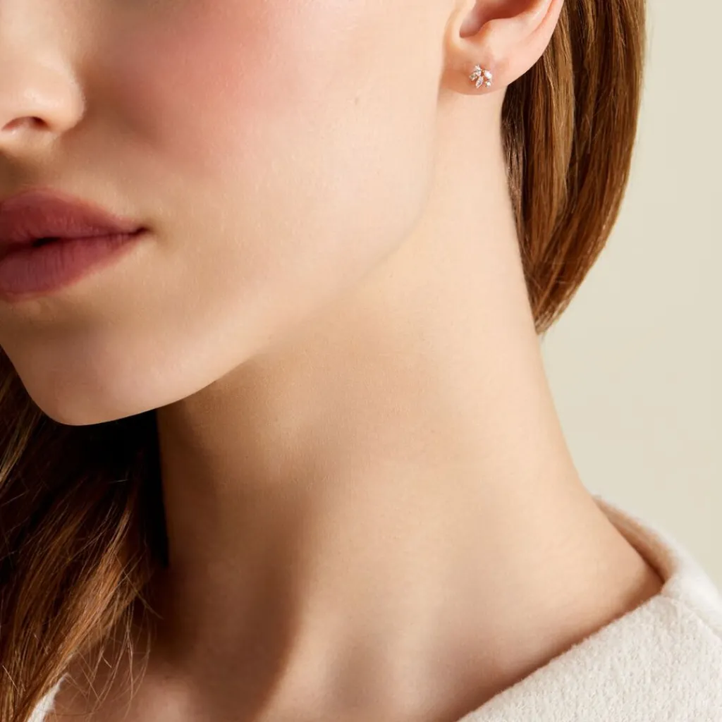 Histoire d'Or Boucles D'oreilles Puces Glorinda Or Jaune Oxyde De Zirconium Outlet