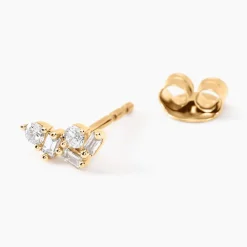 Histoire d'Or Boucles D'oreilles Puces Gemariah Or Jaune Diamant Synthétique Clearance