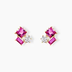 Histoire d'Or Boucles D'oreilles Puces Garland Or Jaune Oxyde De Zirconium Clearance