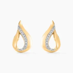 Histoire d'Or Boucles D'oreilles Puces Goccie Or Jaune Diamant Discount