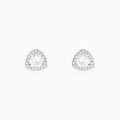 Histoire d'Or Boucles D'oreilles Puces Gorka Argent Blanc Oxyde De Zirconium Best