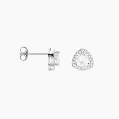 Histoire d'Or Boucles D'oreilles Puces Gorka Argent Blanc Oxyde De Zirconium Best