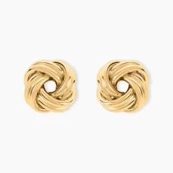 Histoire d'Or Boucles D'Oreilles Puces Gawain Or Jaune Sale