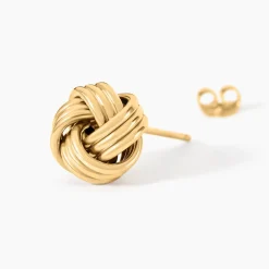 Histoire d'Or Boucles D'Oreilles Puces Ganesh Or Jaune Clearance