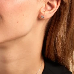 Histoire d'Or Boucles D'oreilles Puces Honey Argent Blanc Best