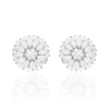 Histoire d'Or Boucles D'oreilles Puces Hyelana Argent Blanc Oxyde De Zirconium