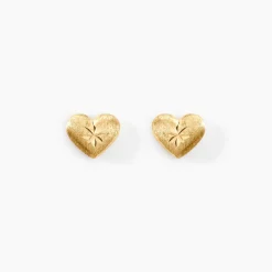 Histoire d'Or Boucles D'oreilles Puces Herza Or Jaune Best
